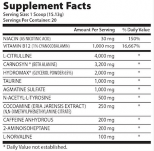 Kraken Pre Workout Label