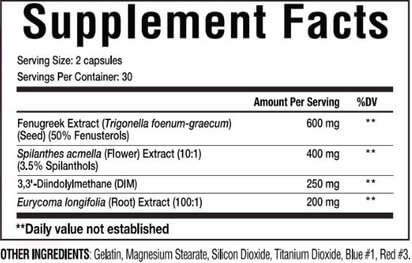 Murica Labs Liberty Ballz Supplement Facts