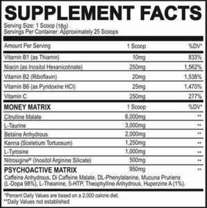 BZRK Pre Workout Label BZRK Pre Workout Label