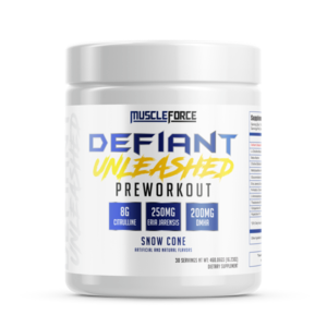 Defiant Unleashed Pre Workout Snow Cone Delicious
