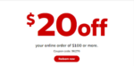 $20 Off $100 – <span> @ Staples </span> w/coupon