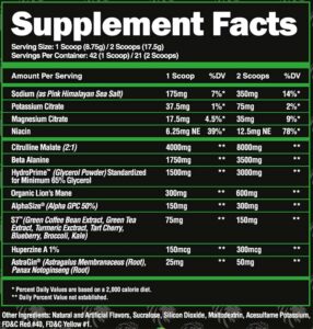 Superhuman Pump Ingredients