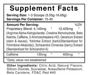 Jack3d Pre Workout Ingredients