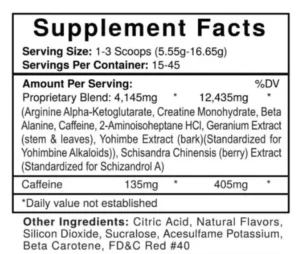 Jack3d Pre Workout Ingredients