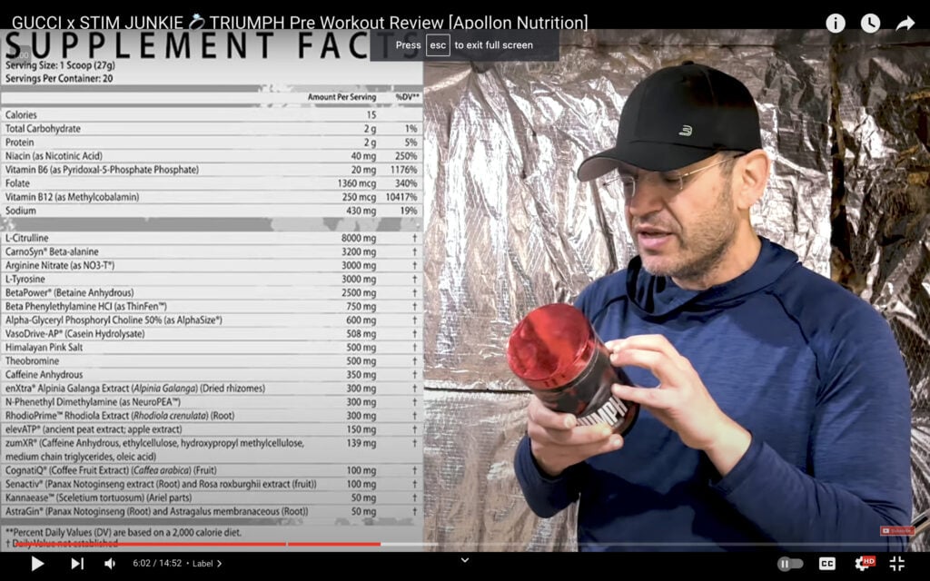 Apollon Nutrition Triumph pre workout