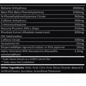 Legit Pharm Pre Extreme Ingredients